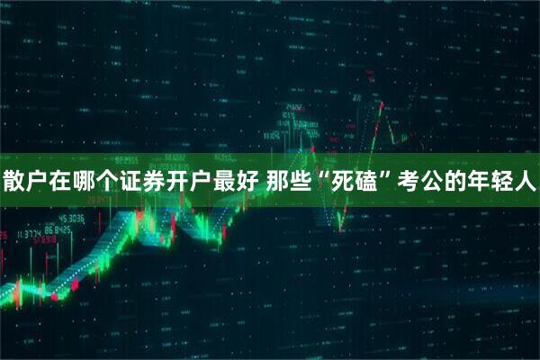 散户在哪个证券开户最好 那些“死磕”考公的年轻人